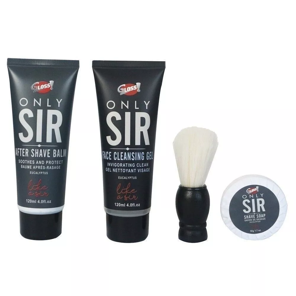 ONLY SIR Shaving set with sweet eucalyptus scent-4pcs